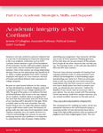 020 - 021 Academic Integrity at SUNY Cortland by Advisement and Transition Office
