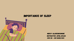 Importance of Sleep by Mercy Aladegboungbe