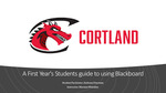 A First Year's Students Guide to Using Blackboard​ by Anthony Discenza