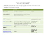 2024 February 14, University Curriculum Review Committee Meeting Minutes