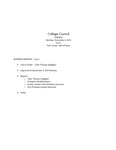 College Council Agenda, November 2023 by State University of New York College at Cortland
