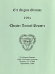 Chapter Annual Reports, 1994 by Eta Sigma Gamma