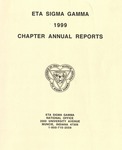 Chapter Annual Reports, 1999 by Eta Sigma Gamma