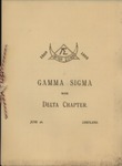 Gamma Sigma, Program by State University of New York at Cortland