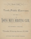 Young Men's Debate Club, 10th Public Exercises by State University of New York at Cortland