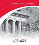 Honors Convocation, 2017 by State University of New York College at Cortland