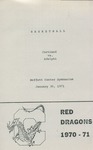 1971 Program, Men's Basketball by State University of New York College at Cortland