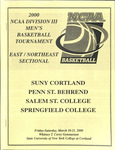 2000 NCAA Tournament Guide East/Northeast Sectional, Men's Basketball by State University of New York College at Cortland