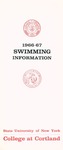1966-1967 Team Guide, Men's Swimming by State University of New York College at Cortland