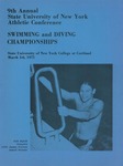1971 Championship, Men's Swimming by State University of New York College at Cortland