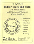 1997 Guide, SUNYAC Indoor Track & Field Championships by State University of New York College at Cortland