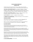 2014 November 4, Faculty Senate Minutes
