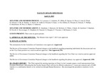 2015 April 21, Faculty Senate Minutes