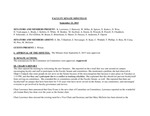 2015 September 22, Faculty Senate Minutes
