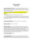 2016 February 16, Faculty Senate Minutes