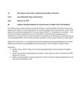 2019 February 15, Faculty Senate Minutes