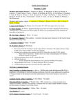2019 December 3, Faculty Senate Minutes