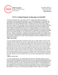 2020 December 1, Faculty Senate Minutes by State University of New York at Cortland
