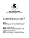 2021 October 16, Faculty Senate Minutes