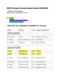 2023 September 11, Faculty Senate Minutes