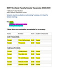 2024 March 14, Faculty Senate Minutes