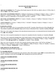 2004 May, 11; Faculty Senate Minutes