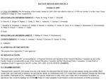 2001 October 11, Faculty Senate Minutes