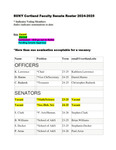 2024 August 29; Faculty Senate Minutes