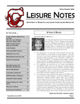 Leisure Notes, Spring-Summer 2005 by State University of New York College at Cortland