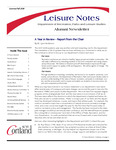 Leisure Notes, Summer-Fall 2008 by State University of New York College at Cortland