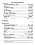 Academic Calendar, 2007-2008 by State University of New York College at Cortland