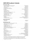 Academic Calendar, 2009-2010 by State University of New York College at Cortland