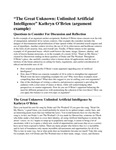 The Great Unknown: Unlimited Artificial Intelligence (2023-2024) by Kathryn O'Brien