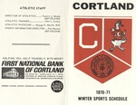 1970-71 Winter Athletic Schedule by State University of New York College at Cortland