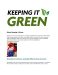 Keeping It Green Newsletter, August 2024 by State University of New York College at Cortland