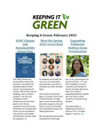 Keeping It Green Newsletter, February 2025 by State University of New York College at Cortland