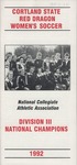 1992 Team Guide, Women's Soccer by State University of New York College at Cortland